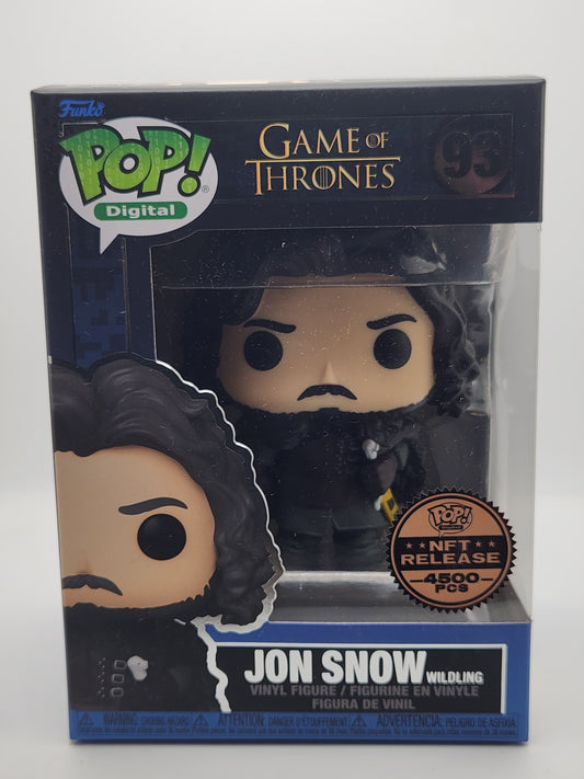 Jon Snow (Wildling) #93 -MINT- 4500 PCS LE - Funko Pop! NFT/Digital