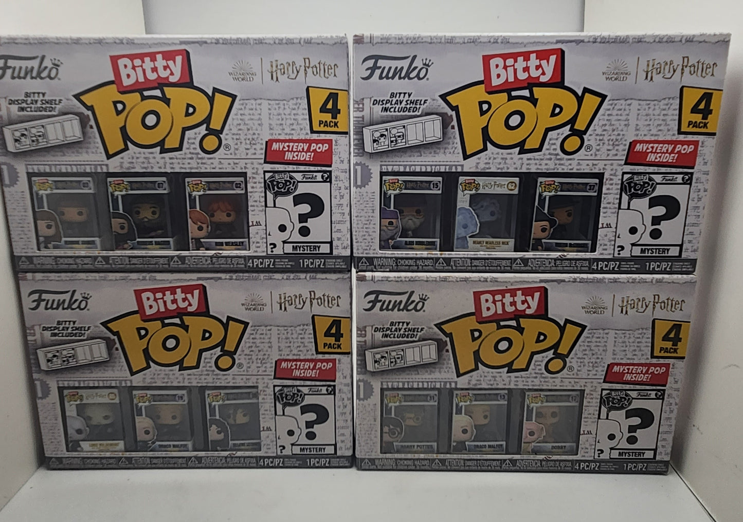 Bitty Pop! Harry Potter 4-Pack - Series 1-4 - Box Condition 10/10 - NEW / UNOPENED