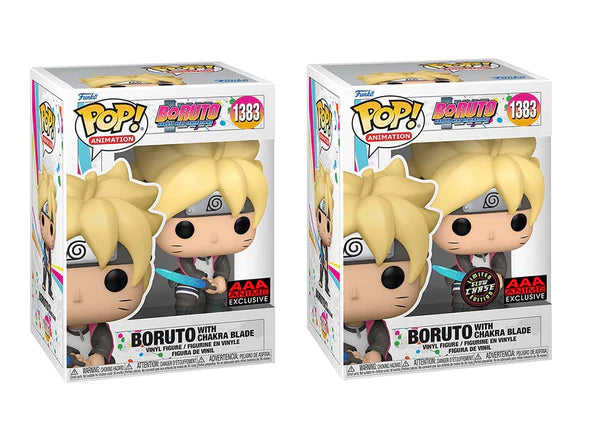 Boruto with Chakra Blade - #1383 - Common and Chase Bundle - AAA Anime Exclusive - Box Condition 10/10 - NEW