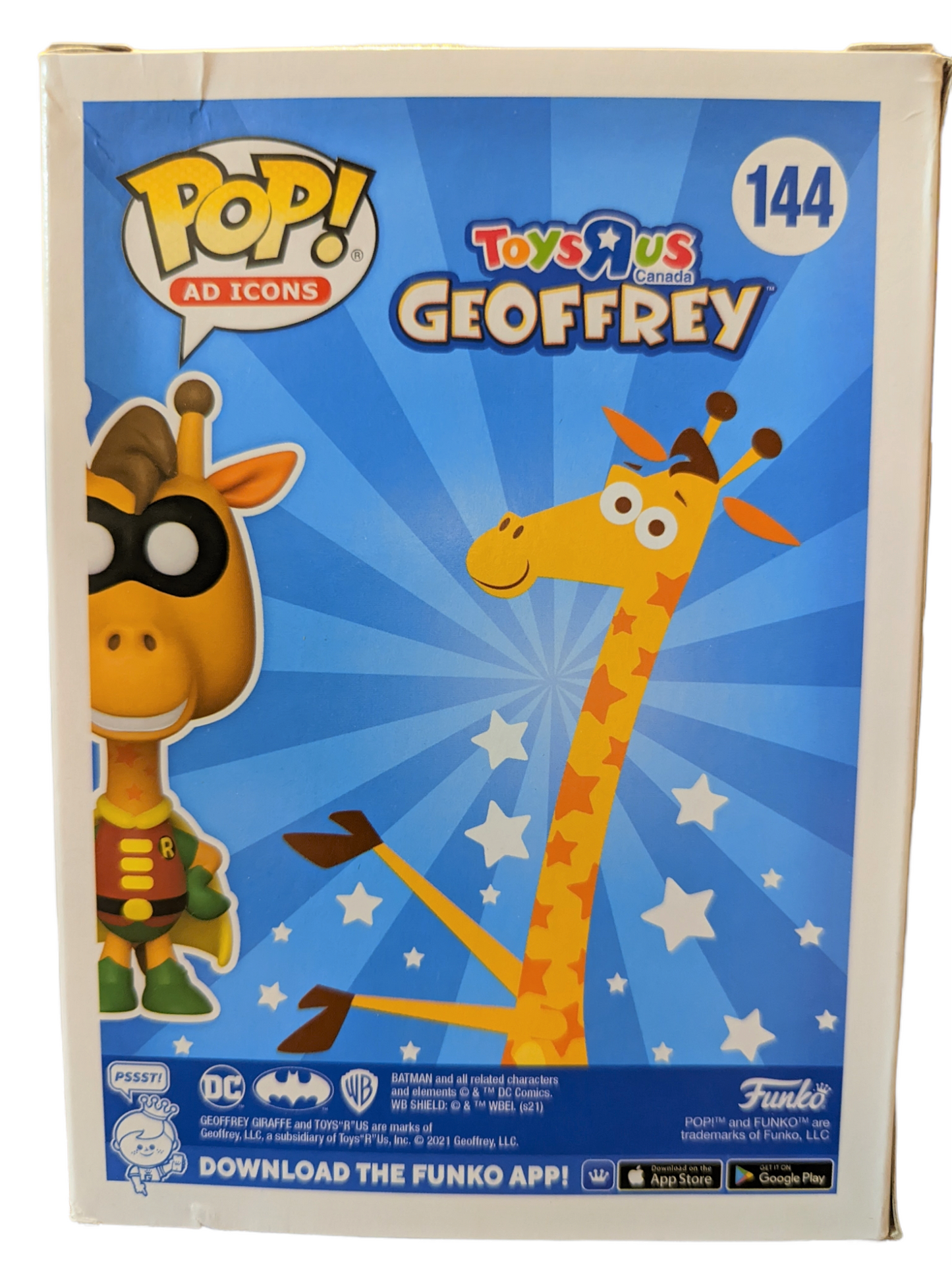 Geoffrey comme Robin - # 144 - État de la boîte 7/10