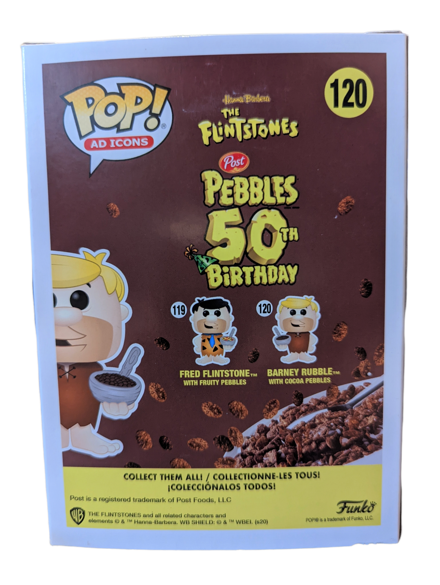 Barney Rubble (with Cocoa Pebbles) - #120 - Box Condition 7/10