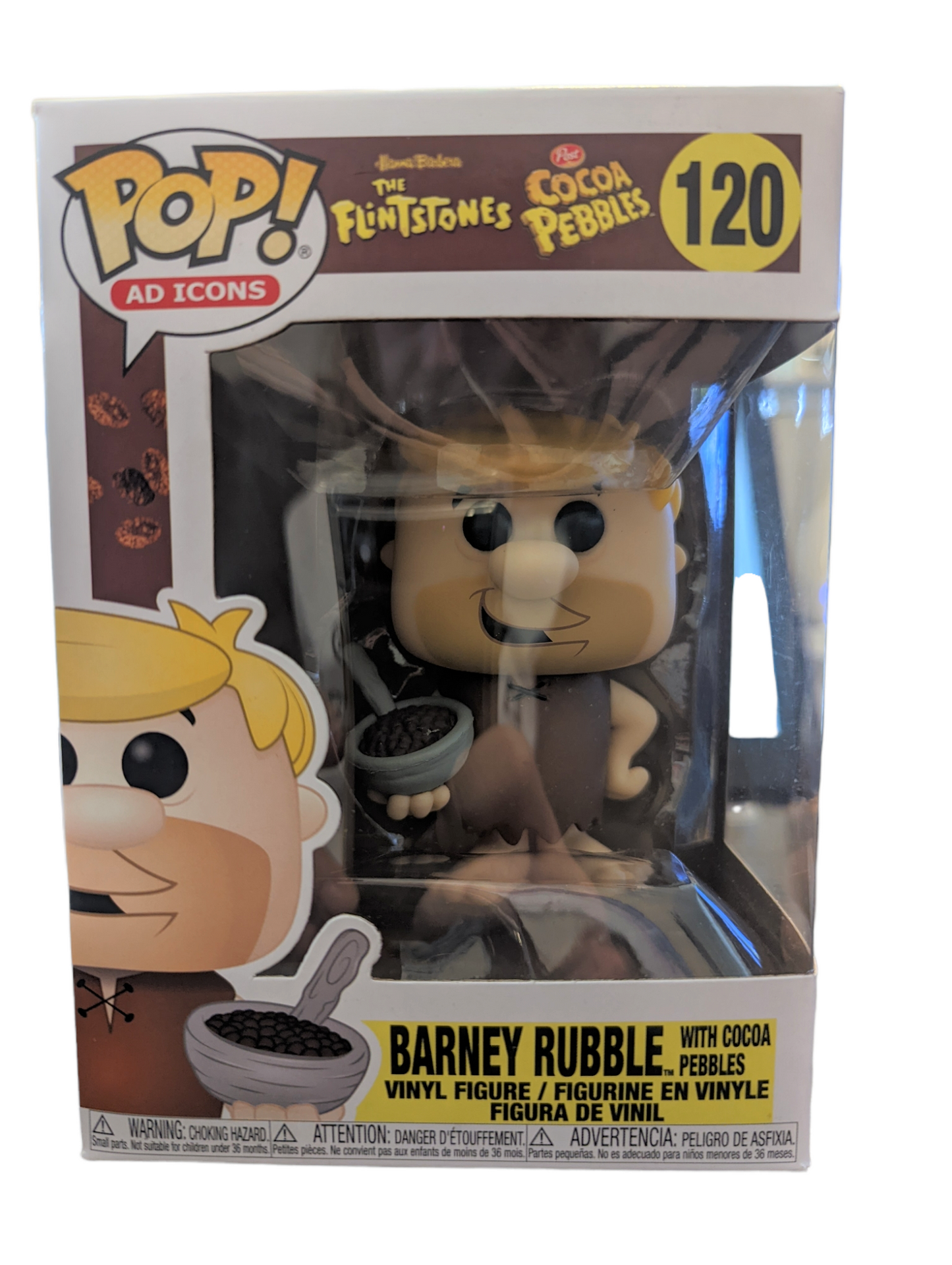 Barney Rubble (con Cocoa Pebbles) - #120 - Estado de la caja 7/10