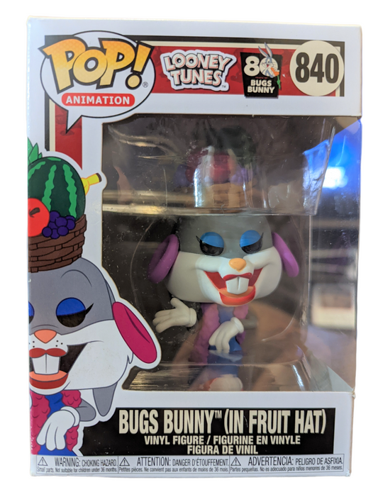 Bugs Bunny (con sombrero de frutas) - #840 - Estado de la caja 7/10