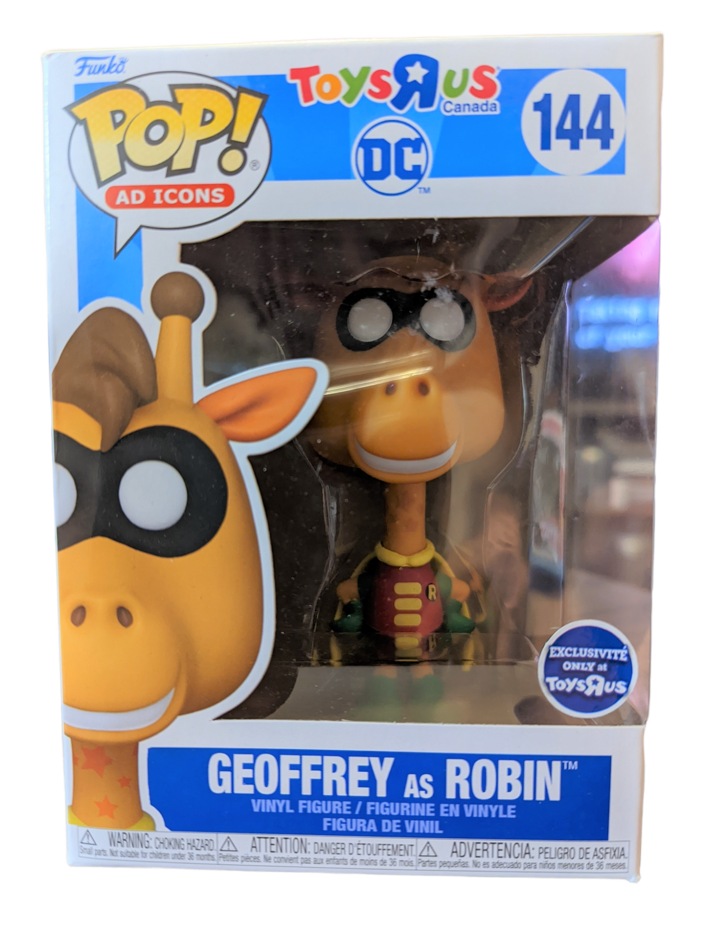 Geoffrey comme Robin - # 144 - État de la boîte 7/10