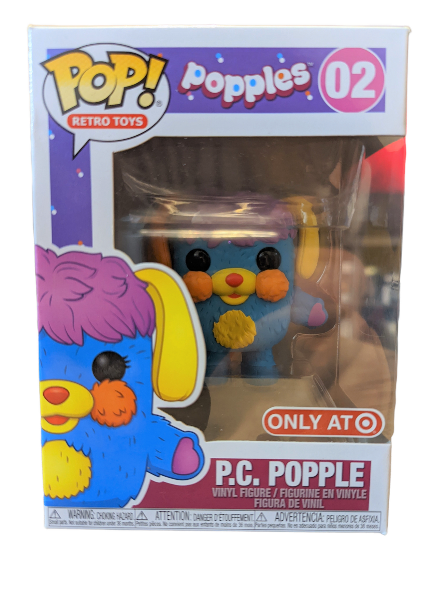 PC Popple - #02 - Autocollant exclusif cible - État de la boîte 8/10