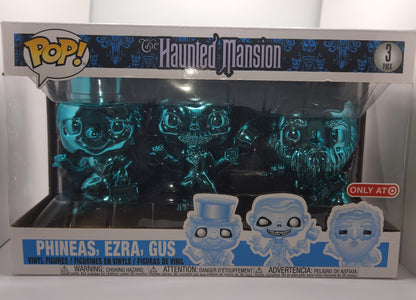 Phineas, Ezra, Gus (Bleu, Chrome) (Lot de 3) - État de la boîte 7/10