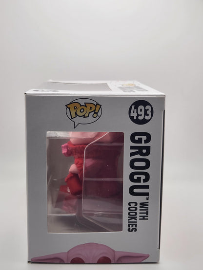 Grogu with Cookies (Valentine, Pink) - #493 - Box Condition 8/10