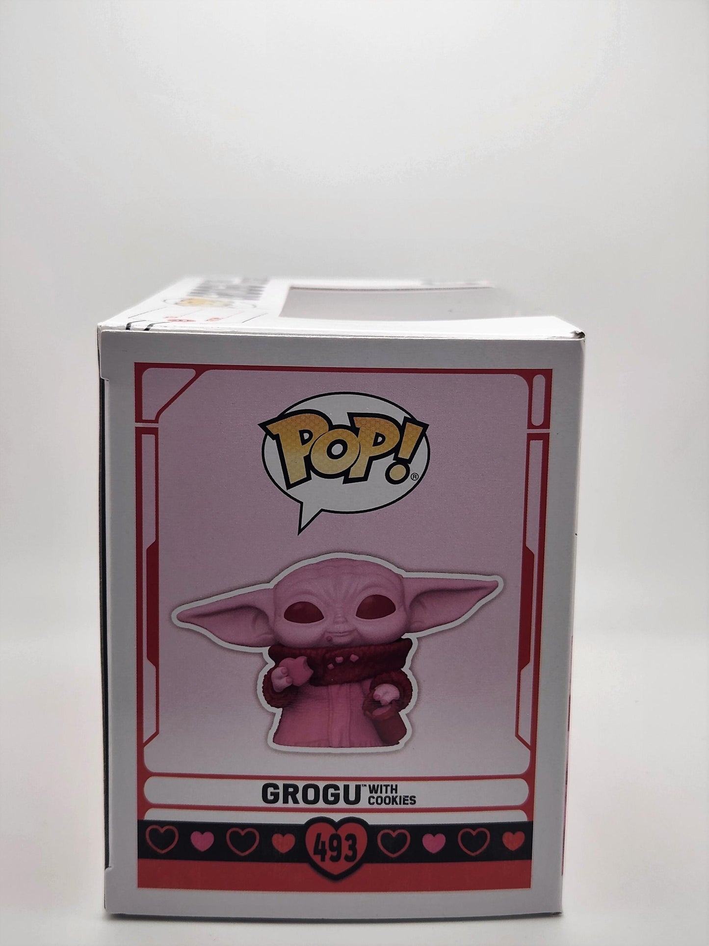 Grogu with Cookies (Valentine, Pink) - #493 - Box Condition 8/10