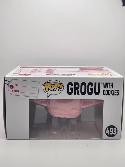 Grogu with Cookies (Valentine, Pink) - #493 - Box Condition 8/10