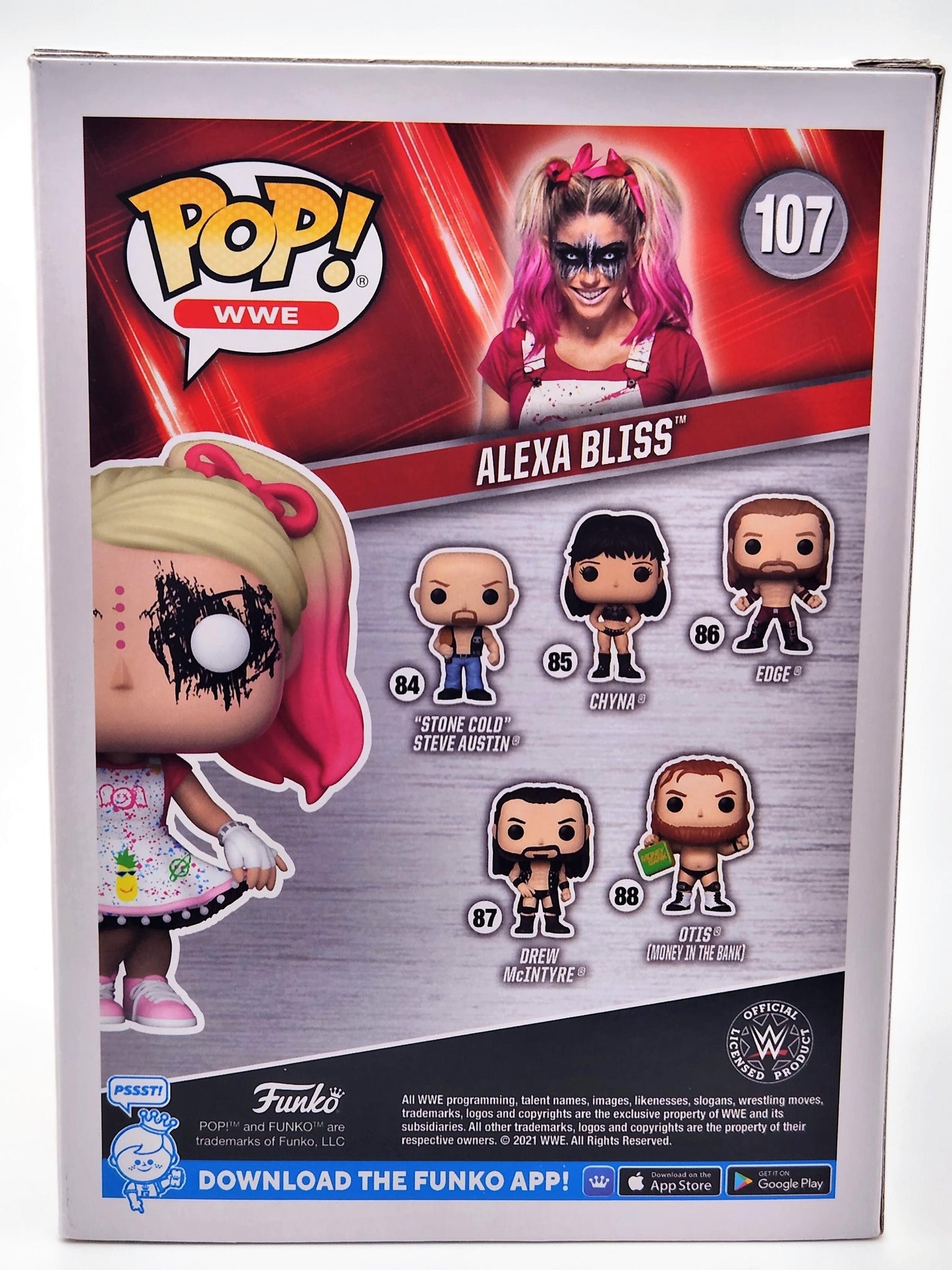 Alexa Bliss (tenue noire) - #107 - État de la boîte 9/10 - CHASE