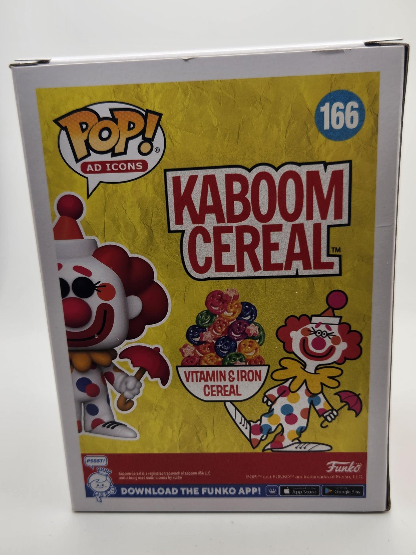 Kaboom Cereal Clown - 166 - 2022 NYCC Sticker - Box 9/10