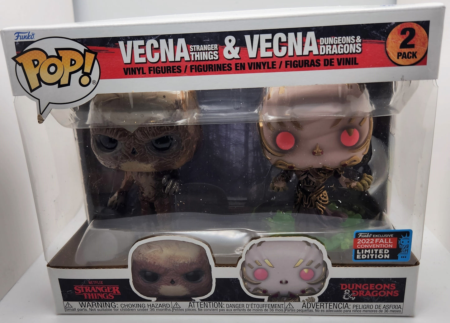 Vecna ​​(Stranger Things) &amp; Vecna ​​(D&amp;D) (paquete de 2) - Condición 8/10