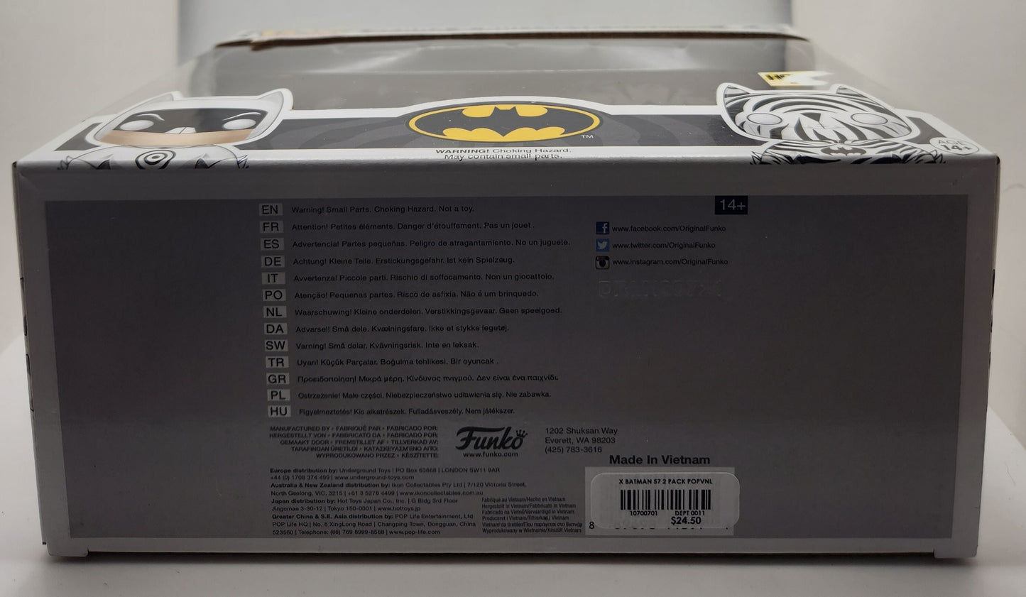 Zebra & Bullseye Batman (2 Pack) - Box Condition 7/10