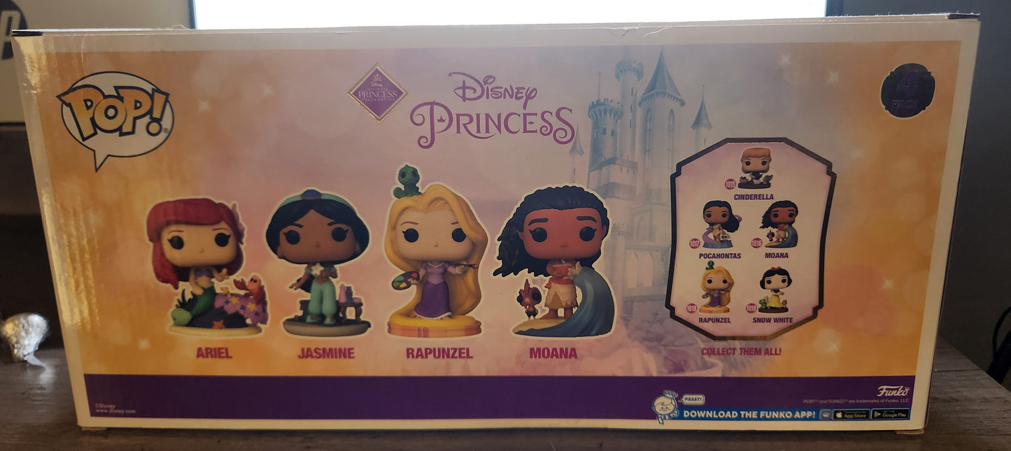 Ariel - Jasmine - Rapunzel - Moana (Glow) - Box Condition 8/10