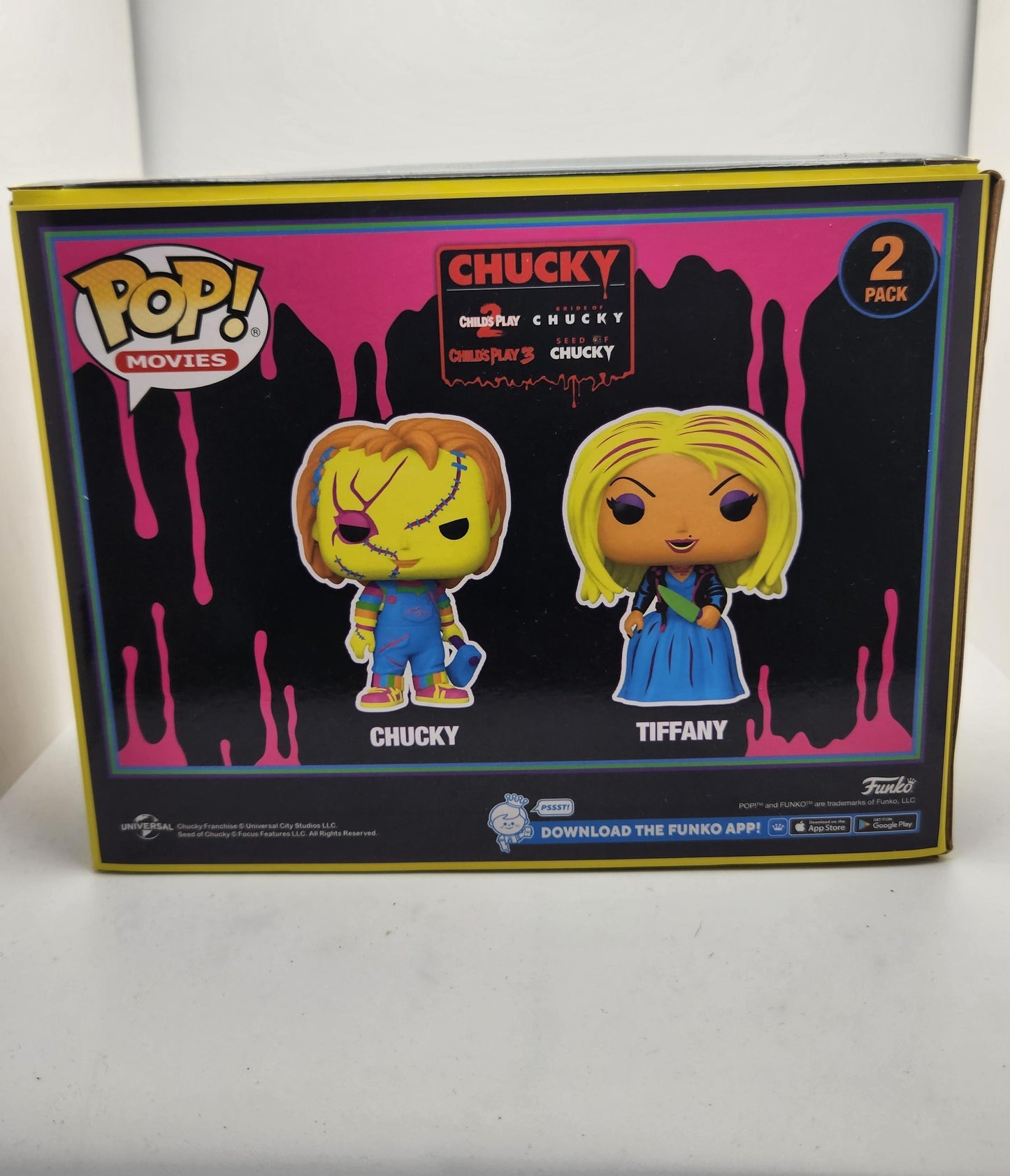 Chucky & Tiffany 2-Pack (Blacklight) - Box Condition 9/10