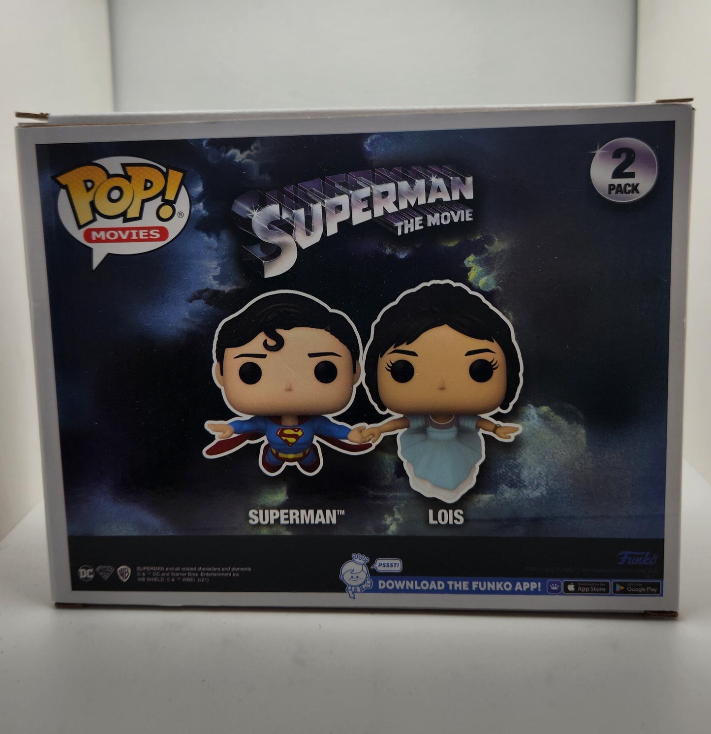 Superman &amp; Lois Flying 2-Pack - Estado de la caja 8/10