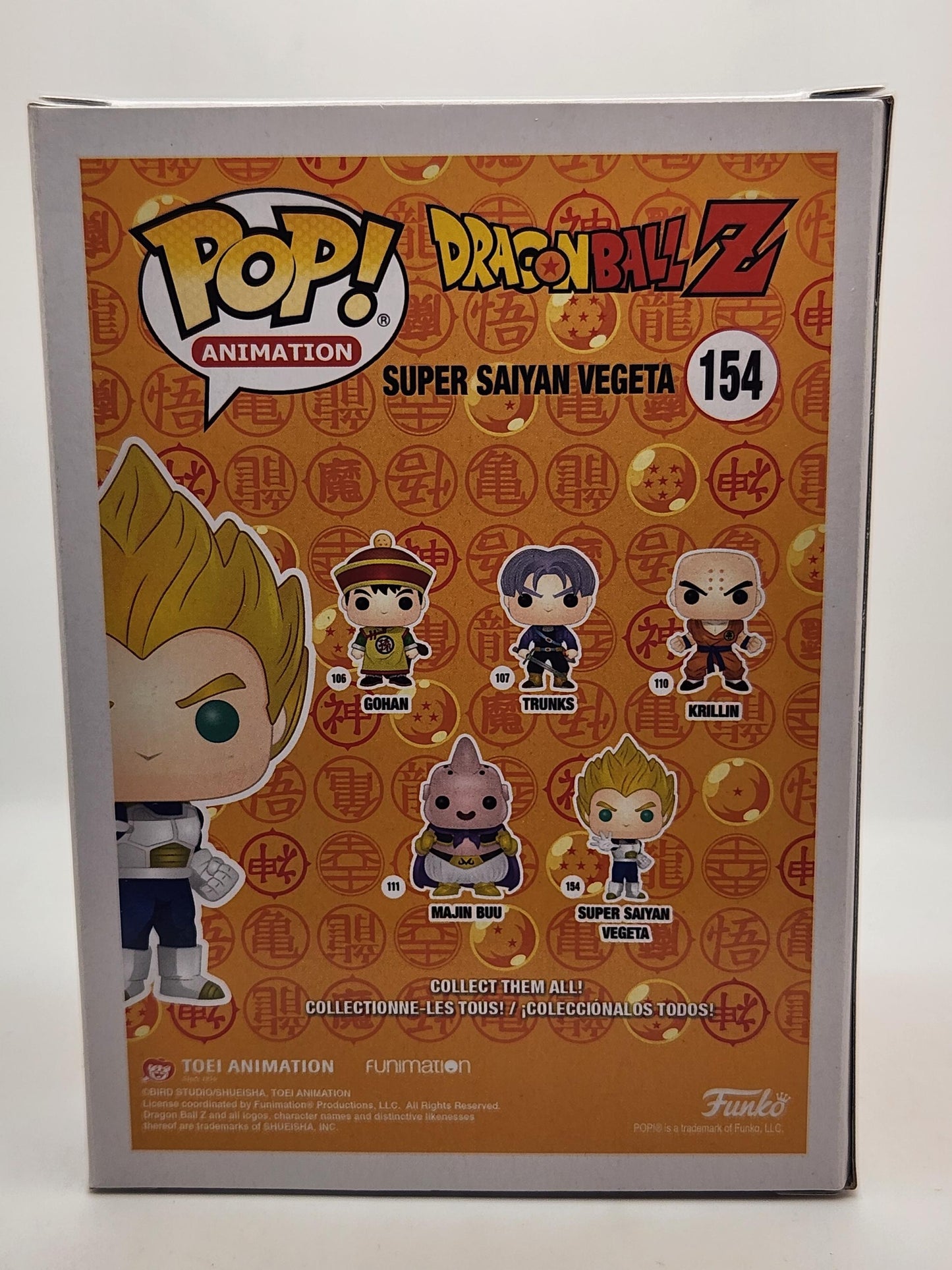 Super Saiyan Vegeta (Red Chrome) - #154 - Box Condition 9/10