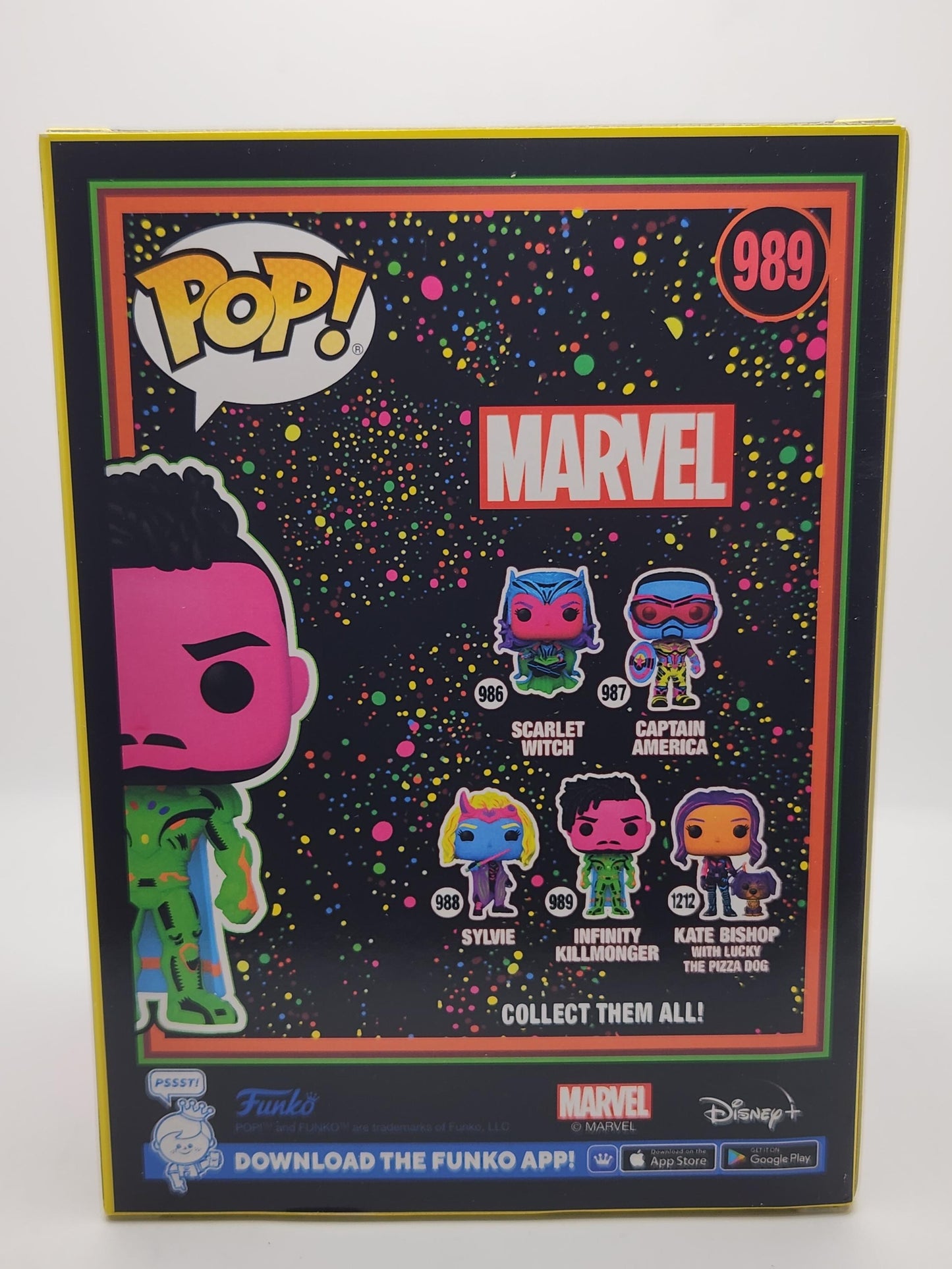 Infinity Killmonger (Blacklight) - #989 - Box Condition 9/10