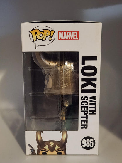 Loki with Scepter (Glow in the Dark) - #985 - Box Condition 9/10