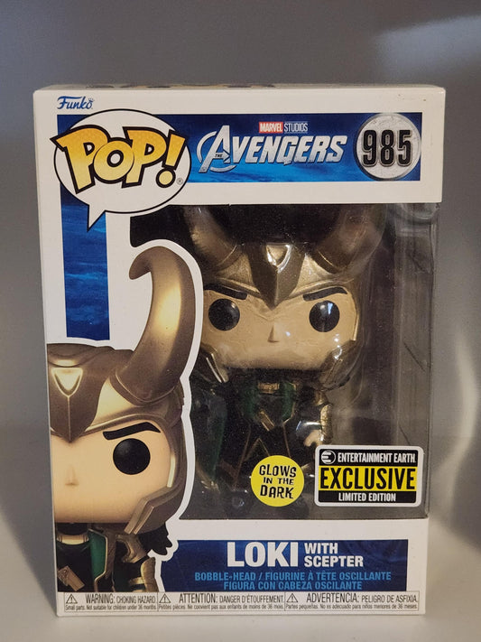 Loki con cetro (brilla en la oscuridad) - #985 - Estado de la caja 9/10