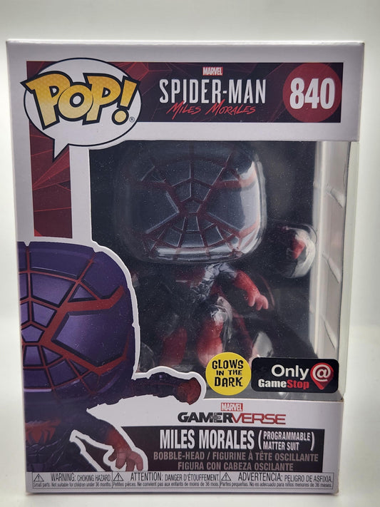 Miles Morales (Programmable Matter Suit) (Glow) - #840 - 
Box Condition 9/10