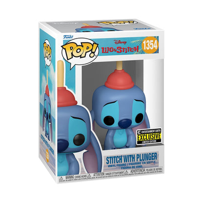 Stitch with Plunger - #1354 - Exclusivité Entertainment Earth - État de la boîte 10/10 - NEUF